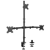 VIVO Triple LCD Monitor Desk Mount Stand Heavy Duty and Fully Adjustable, 3 Screens up to 30 inches STAND-V003T
