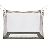 GLORYFIRE Camping Mosquito Net Lager Size Four Corners Enhanced Tactical Mosquito Net Outdoor Mosquito Net Bar Olive Drab