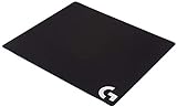 Logitech G640 Large Cloth Gaming Mouse Pad, Moderate surface friction, Consistent surface texture, Stable, Rollable - Black