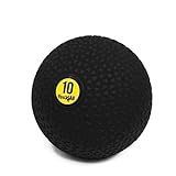 Yes4All Slam Ball, No-Bounce Ball for Exercise, Cross Training and Core Strength Workout 10lbs - Triangle Black