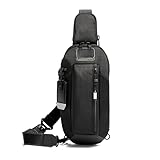 TUMI - Alpha Bravo Esports Pro Sling Bag for Men - Front Carry Sling Bag with Keyholder - Ideal as Travel & Gaming Bag - Black