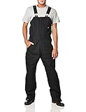 Dickies mens Insulated Bib overalls and coveralls workwear apparel, Black, X-Large US
