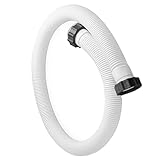Jopwoo 1.5' Diameter Pool Pump Replacement Hose 59' Long Accessory Pool Hoses 29060E for Above Ground Pools for Saltwater pool System and Filter Pump, 1-Pack, White