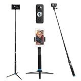 Selfie Stick Pole with Tripod Phone Holder, 35.4' TELESIN Waterproof Aluminum Extension Monopod for GoPro Max Hero 11 10 9 8 7 6 5, Insta360 One RS X2 X3 Go2, DJI Action 2 3