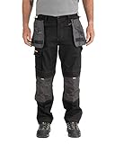 Caterpillar Men's H2O Defender Pant (Regular and Big & Tall Sizes), Black/Graphite, 32W x 34L
