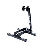Ride KAC Bicycle Storage Stand, Foldable Steel Floor Bike Stand, Fits 20MM Road, Gravel And Mountain Bike Tires Up to 2.4' Wide