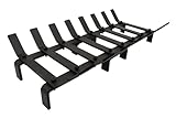 FANTAKI Fireplace Grate 20 Inch, Heavy Duty Solid Steel Fireplace Log Holder with 8 Bars - Easy to Install Fire Grates for Indoor/Outdoor Use - Includes Fireplace Accessories & Fireplace Rack