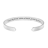 Bracelets for Cousin Gifts for Women Inspirational Stainless Steel Friends Sisters Birthday Christmas Jewelry