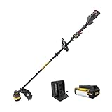 Cat DG610 60V 15” Brushless String Trimmer Cordless with Dual Line Bump Feed Head, Edger with Quick Line Load, Weed Trimmer with ECO Mode for Extended Runtime – Battery & Charger Included