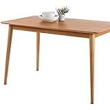 ZINUS Jen 47 Inch Dining Table, Solid Wood Kitchen Desk, Easy Assembly, Natural Brown