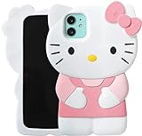 Cat Case 3D Cartoon Animal Cover,Kids Girls Animated Cool Fun Cute Kawaii Soft Funny Unique Character Cases (Pink/Rose,iPhone 6 Plus/6s Plus/7 Plus/8 Plus)