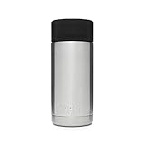YETI Rambler 12 oz Bottle, Stainless Steel, Vacuum Insulated, with Hot Shot Cap, Stainless