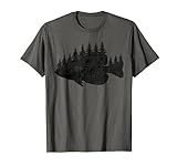 Crappie Fishing Forest Treeline Panfish T-Shirt