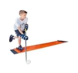 Hockey Revolution Adjustable Sliding Board - Indoor and Outdoor Training Tiles with Stoppers, Booties, Rubber Mat & App - Compact & Portable Shooting and Pass Practice Equipment - My Slide Board Lit