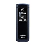CyberPower CP1500AVRLCD Intelligent LCD UPS System, 1500VA/900W, 12 Outlets, AVR, Mini-Tower