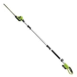 Earthwise LPHT12022 Volt 20-Inch Cordless Pole Hedge Trimmer, 20 inch, 2.0AH Battery & Fast Charger Included