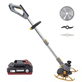 PATIOX Weed Wacker Cordless, PATIOX Electric Weed Trimmer Rechargeable 3 in 1, One 2.5 Ah Battery Powered Weed Whacker Cordless 20V Grass Trimmer with Blade and Charger (2.5Ah Battery)