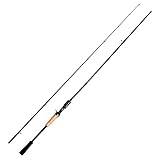 HANDING Magic L Saltwater Bait Casting Rod Freshwater Fishing Rod Casting Rods with Fuji Guides Bass Rod for BaitCaster 2PCS Casting Fishing Rod Saltwater Fishing Rods EVA Handle (Cast-7'6' -MH-MF)