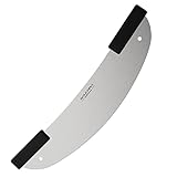BOLEXINO 20' High Carbon Stainless Steel Pizza Cutter Rocker with Non-slip Handle, Premium Knife Tools for Pizza and Bread, Professional Pizza Oven Accessories, Rocker Pizza Knife for Commercial, Home
