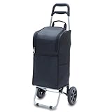 ONIVA - a Picnic Time Brand Insulated Cart Cooler with Wheeled Trolley, Black