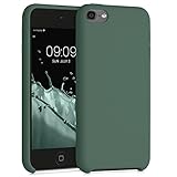 kwmobile TPU Silicone Case Compatible with Apple iPod Touch 6G / 7G (6th and 7th Generation) - Case Soft Flexible Protective Cover - Forest Green