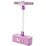 Flybar My First Foam Pogo Jumper for Kids Fun and Safe Pogo Stick for Toddlers, Durable Foam and Bungee Jumper for Ages 3 and up, Supports up to 250lbs (Pink Princess), Large