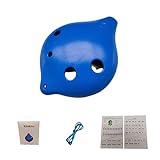 SIKATIHU 6 Hole Ocarina C Key Plastic Ocarina Music Instrument for beginner Best Gift for Adults kids (Blue)