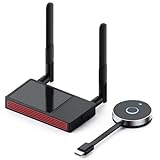 Wireless HDMI Transmitter and Receiver,1080P/60Hz,2.4+5G for Streaming Video and Audio to HD TV/Monitor/Projector from Laptop/PC