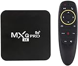 MXQ Pro 5G with Air Mouse & Voice Control 2023 Upgraded Android 12.1 Version Ram 2GB ROM 16GB TV Box H.265 HD 3D Dual WiFi 2.4G/5.8G Quad Core Android Smart TV Box