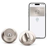 Level Lock+ Smart Lock Plus Apple Home Keys - Smart Deadbolt for Keyless Entry - Includes Key Fobs - Works with iOS, Android, Apple HomeKit (Polished Brass)