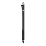 MoKo Universal Active Stylus Pen, 2-in-1 Capacitive Fine Point Touch Screen Tablets Stylus Pencil Fit 2022 Apple iPad, Mini/Air/Pro, iPhone, Samsung Galaxy, Touchscreen Devices & Smartphones - Black