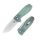 Kizer Amicus EDC Knife, 2.95 Inches Satin 9Cr18MoV Steel Blade Knife, G10 Handle Pocket Knife with Reversible Deep Carry Clip L3002A2