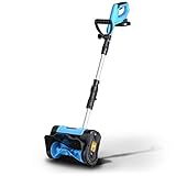 AlphaWorks Snow Thrower/Handheld Electric Shovel, Cordless DC 20V, Removable Battery, Lightweight | 10' x 5' Clearing, 25' ft Throwing Distance, 300 lbs/Min
