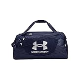 Under Armour unisex-adult Undeniable 5.0 Duffle , Midnight Navy (410)/Metallic Silver , Large