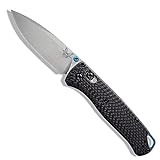 Benchmade - 535-3 Bugout Knife, Drop-Point Blade, Plain Edge, Carbon Fiber Handle