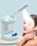 Kingsteam Facial Steamer - Ozone Steamer with Extendable Arm - Professional Nano Ionic Facial Steamer for Deep Cleaning - Portable for Personal Care Use at Home or Salon (Blue)