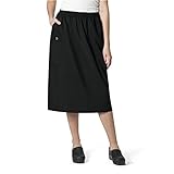 WonderWink WonderWORK Women’s Pull-On Cargo Skirt — Black, 2X Large