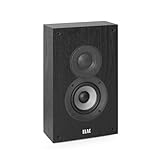 ELAC Debut 2.0 OW4.2 On-Wall Speakers, Black (Pair) - 1” Cloth Dome Tweeter & 4” Aramid Fiber Woofer - 2-Way Bass Reflex - Up to 35,000 Hz Response