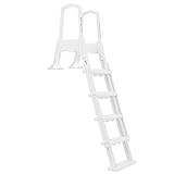 XtremepowerUS 75129 Pool Ladder Incline Above Ground, White