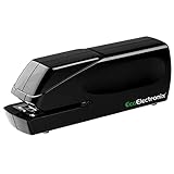 EcoElectronix Electric Stapler - Portable Automatic Stapler 30 Sheet Capacity - Quiet, Jam-Free, and Easy Reload - AC or Battery Powered for Professional Home Office Use - Black
