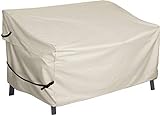 Porch Shield Waterproof Outdoor Furniture Sofa Cover – Patio 3-Seater Couch Cover 77W x 35D x 35H inch, Beige