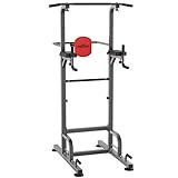 RELIFE REBUILD YOUR LIFE Power Tower Pull Up Bar Station Workout Dip Station for Home Gym Strength Training Fitness Equipment Newer Version.
