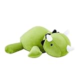 Acbxm Super Soft Weighted Dinosaur Stuffed Animals Plush Toys for Anxiety,Cute Stuffed Animal Throw Pillows for Kids,Huggable Plushie Animal,Green