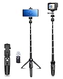 Selfie Stick, 40 inch Extendable Selfie Stick Tripod,Phone Tripod with Wireless Remote Shutter Compatible with iPhone 13 12 11 pro Xs Max Xr X 8Plus 7, Android, Samsung Galaxy S20 S10 and More