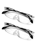 OKH 160% Magnifying Glasses Wearable Magnifier Hands-Free for Close Work Reading Sewing Hobby Craft, Lightweight(Non Light, 2Pack)