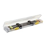 Plano Bow Max Compact Arrow Case, Clear, Archery and Archery Accessory Storage, Hard Bow Case, Holds Up to 28 Arrows, Customizable Organization