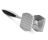 AOWOTO Meat Tenderizer Hammer Mallet Tool Pounder For Tenderizing Steak Beef And Poultry. With Rubber Comfort Grip Handle