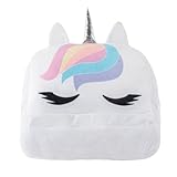 CLUB LIBBY LU Plush Unicorn Kids IPad Holder Pillow Stand for Girls, Travel and Home Tablet Stand