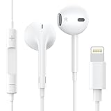 Apple Earbuds for iPhone,Wired Headphones Earphones with Lightning Connector【Apple MFi Certified】 Noise Isolating Headsets for iPhone 14/13/12/11/XR/XS/X/8(Built-in Microphone & Volume Control)