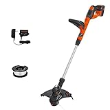 BLACK+DECKER 40V MAX String Trimmer and Edger Kit, Cordless, 13 inch, 2-in-1, Battery and Charger Included (LST140C)